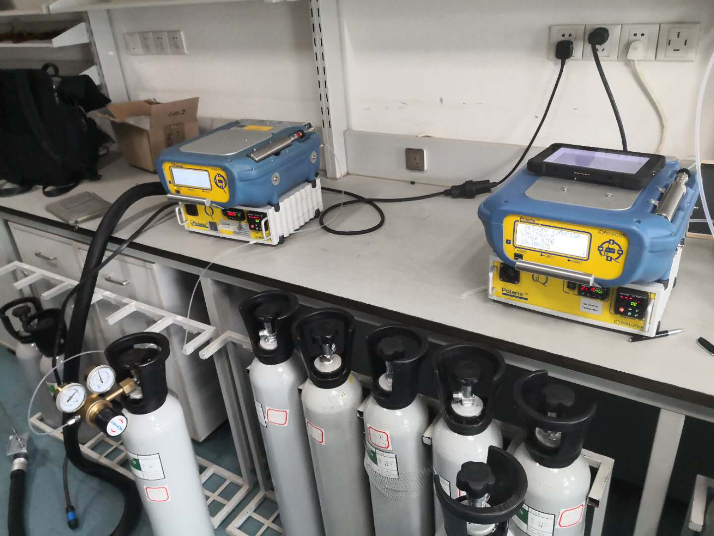 內蒙古環境監測站地標現場驗證工作