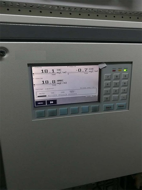 便攜式非甲烷總烴測試儀與在線儀器進行現場比對